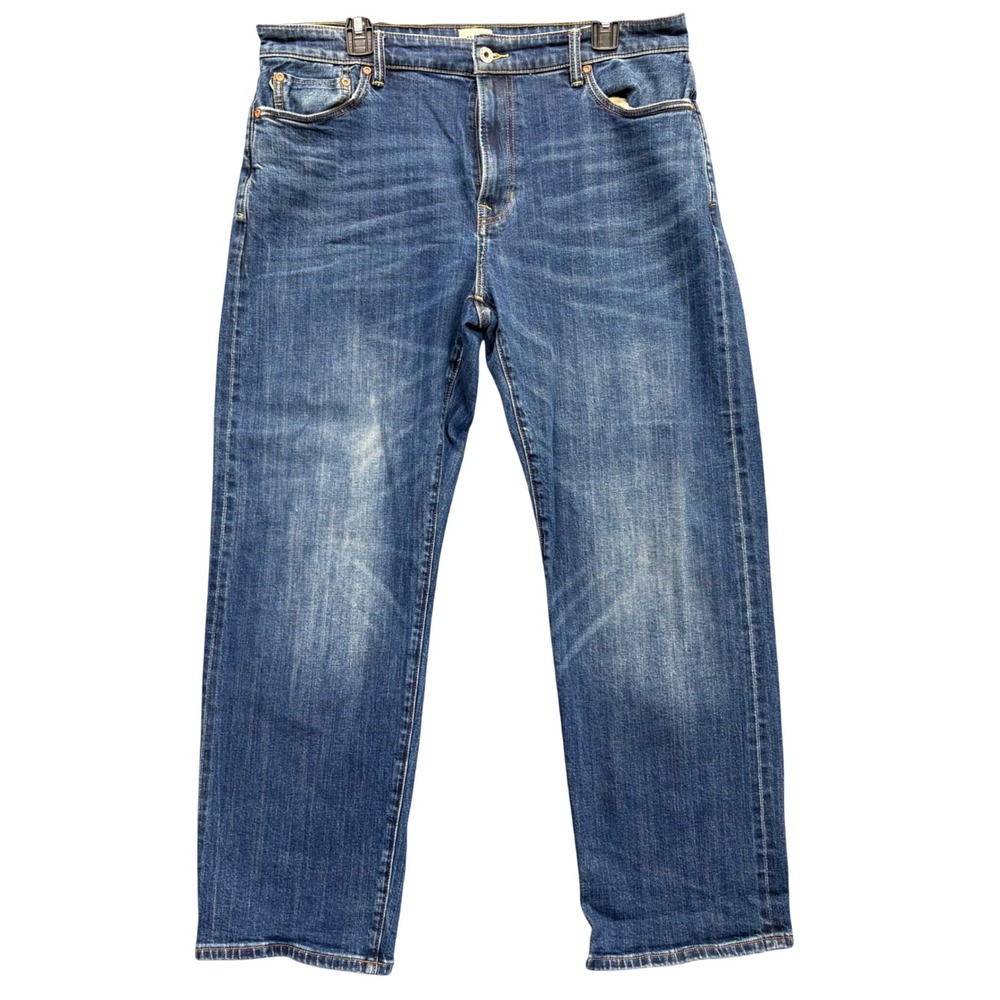 Flint and Tinder Jeans Mens 36x30 Blue Classic Fit Medium Wash Selvedge Denim